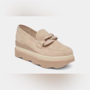 Dolce Vita Beige Platform Loafers
